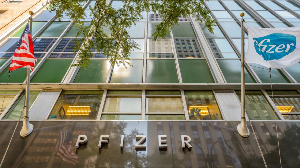 Sede de Pfizer en Nueva York.