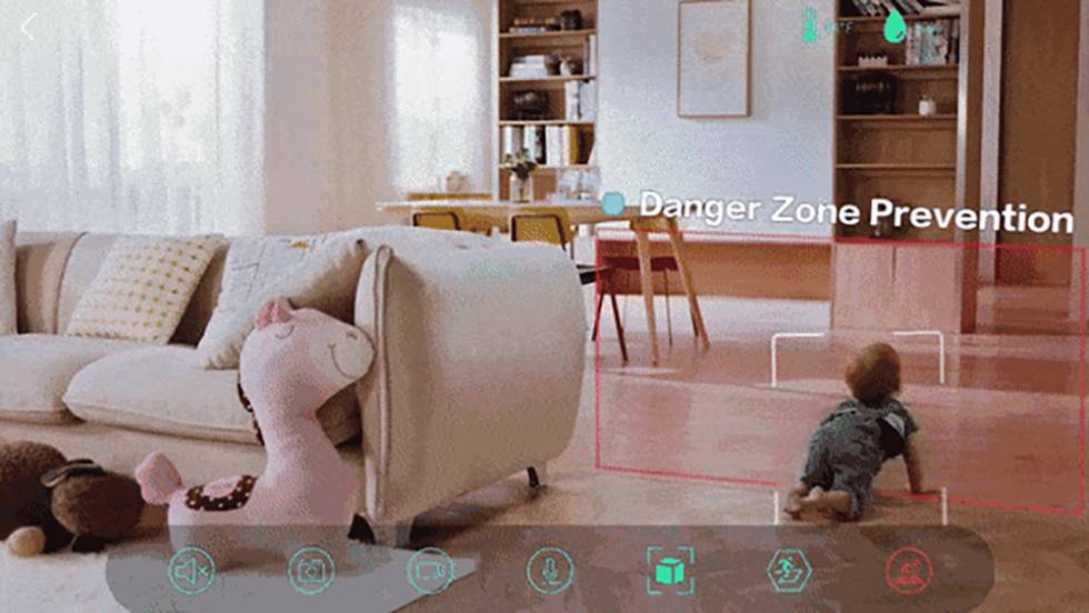 Detección de zonas peligrosas con SimCam Baby.