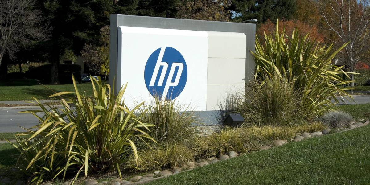Entrada de las oficinas centrales de la compañía Hewlett Packard en Palo Alto, California