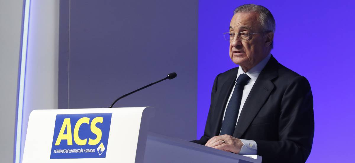 Florentino Pérez, presidente de ACS Junta de accionistas de ACS.