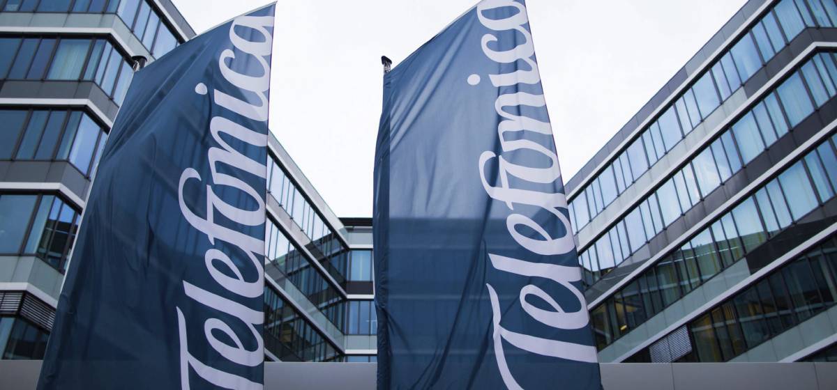 Fachada de la sede de Telefónica en Düsseldorf (Alemania).