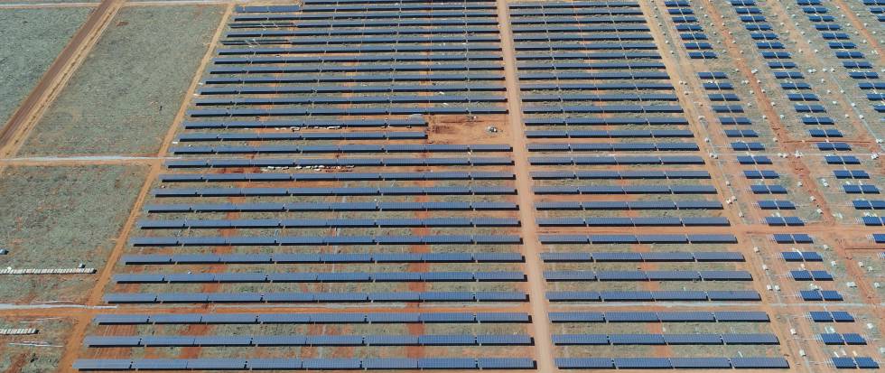 Módulos solares.