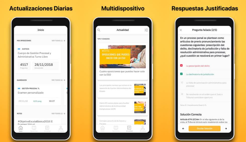 Apps para sacarse oposiciones y conocer las convocatorias