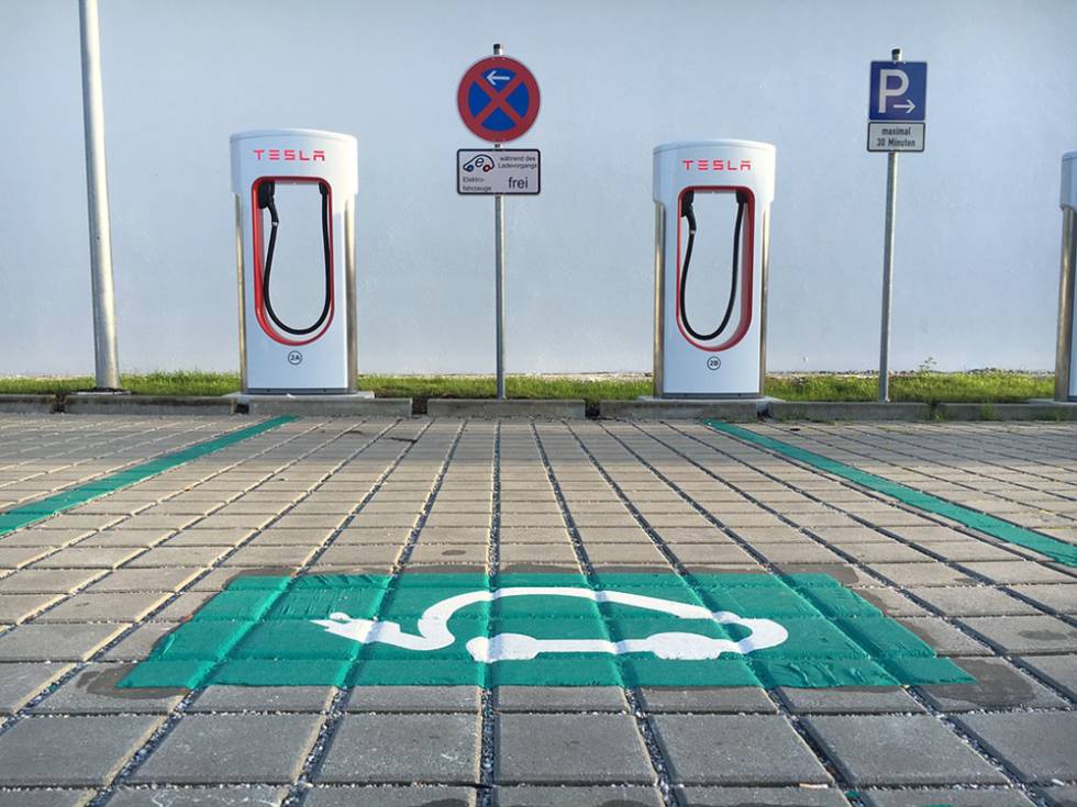 Supercargadores de Tesla.
