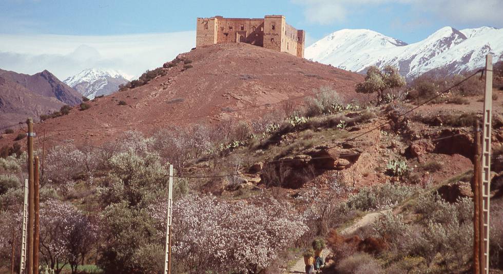 Casa de adobe abandonada.