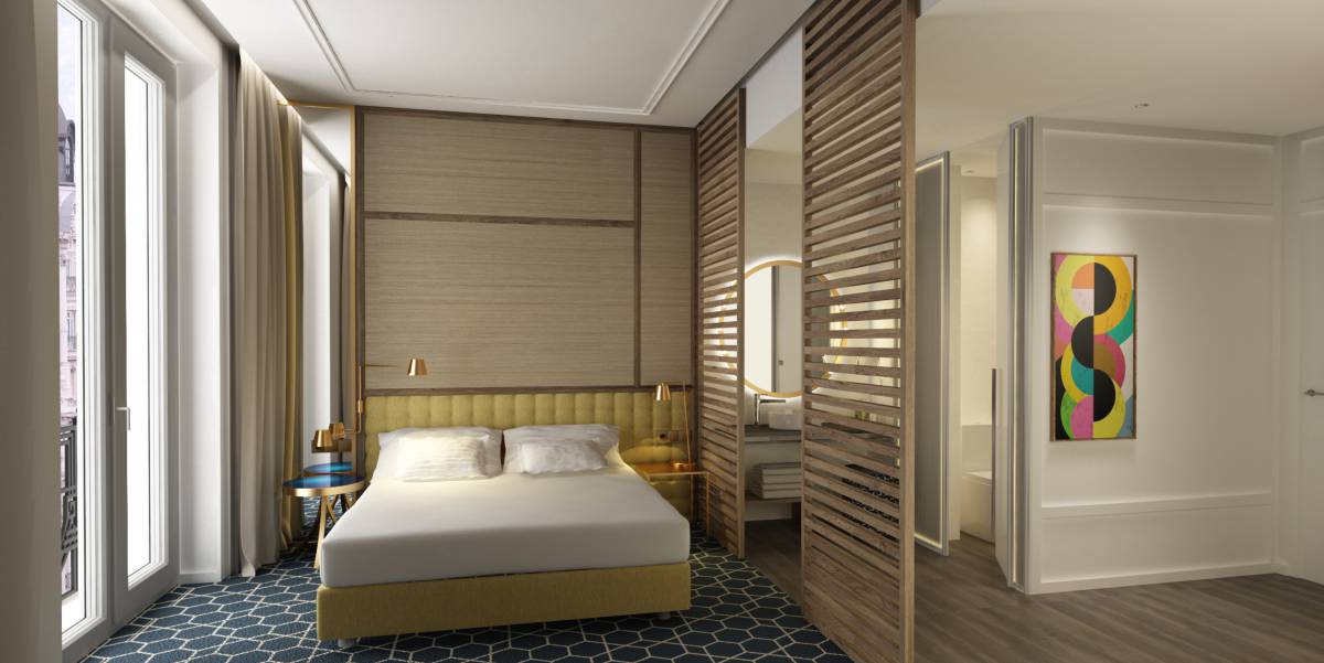 Habitación del hotel Pestana CR7 Gran Vía.