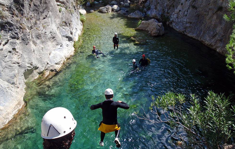 Barranquismo en Río Verde.