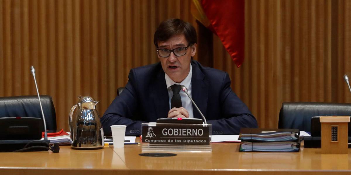 El ministro de Sanidad, Salvador Illa, comparece ante la Comisión de Sanidad del Congreso de los Diputados.