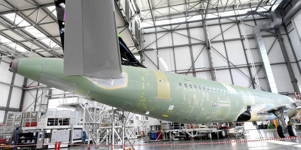 Producción de un A320 en Hamburgo (Alemania)