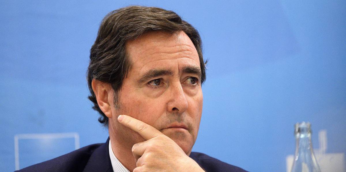 El presidente de la CEOE, Antonio Garamendi.