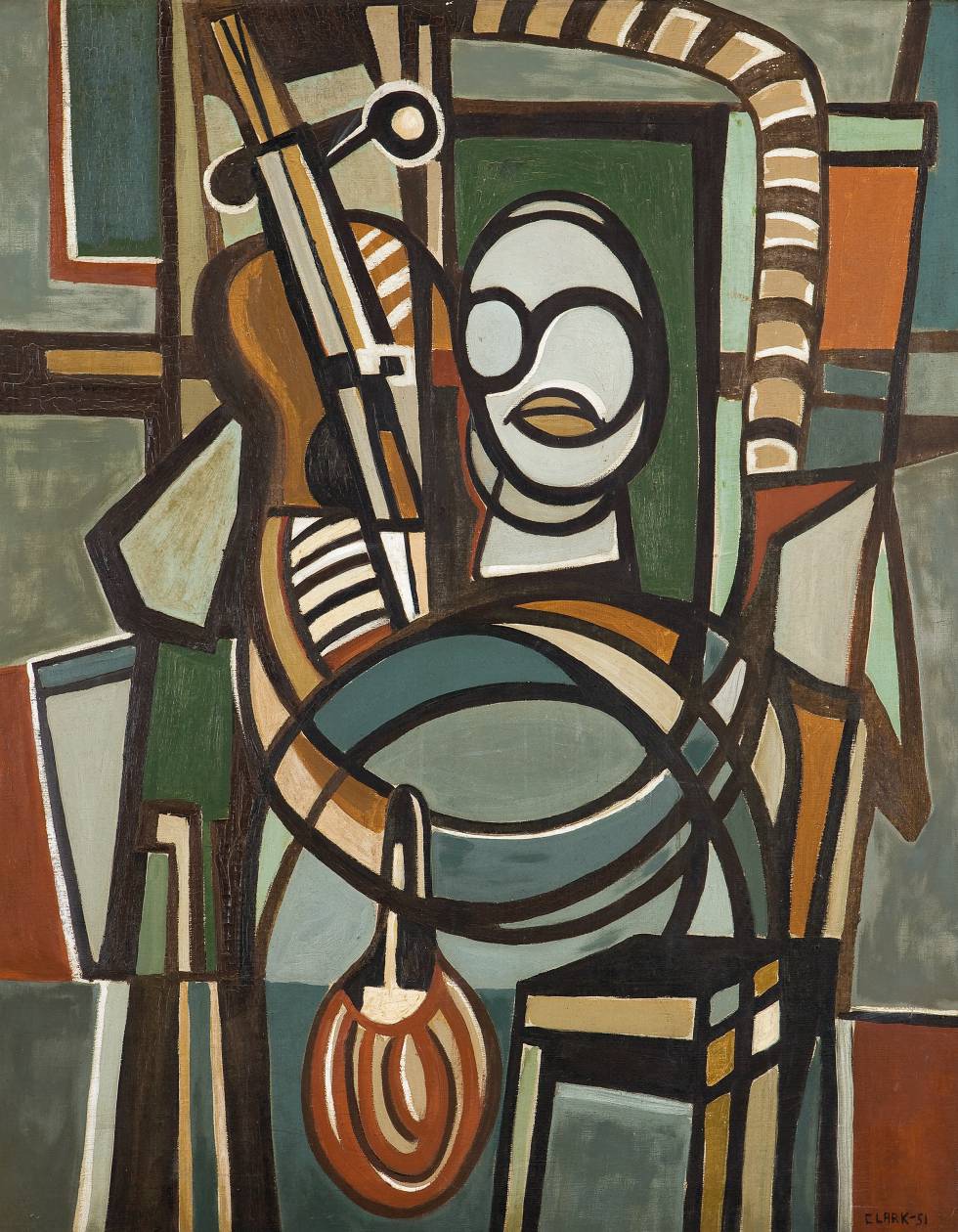 'El violonchelista', de Lygia Clark, en el Guggenheim.