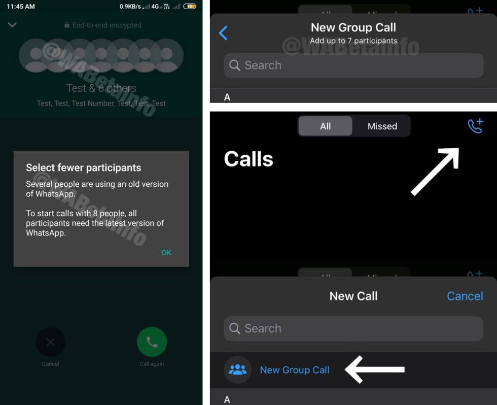 Nuevo límite en videollamadas de WhatsApp.