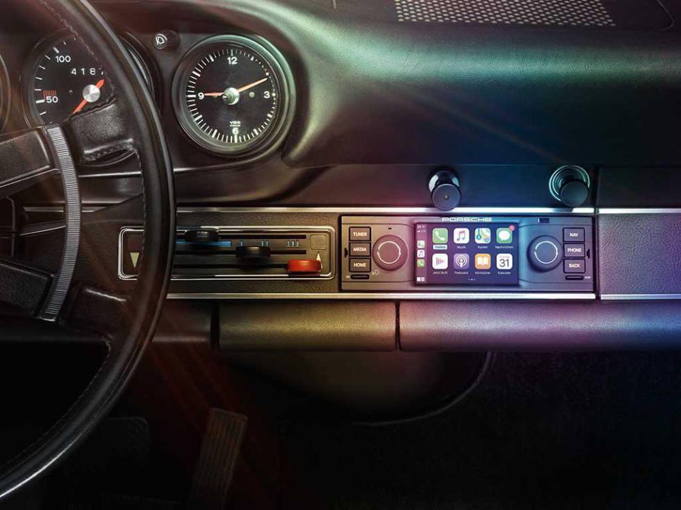 Infotainment Carplay de Porsche.