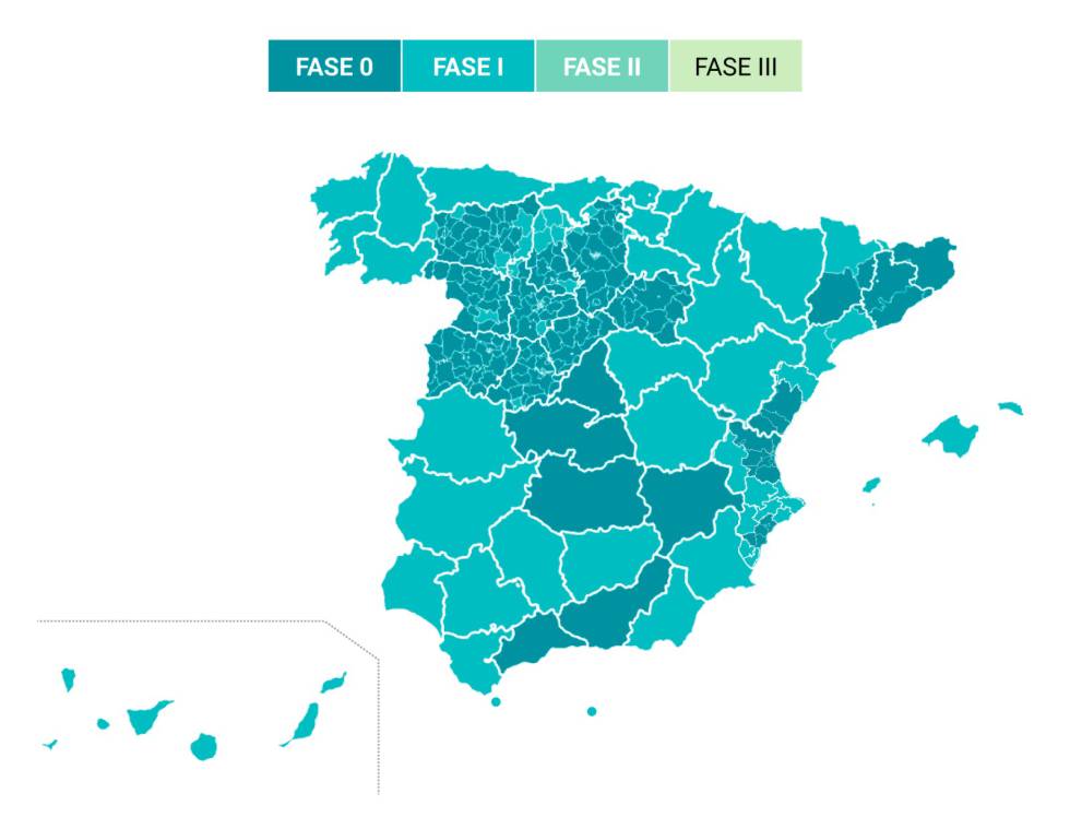El 51% de la población pasa a la fase 1