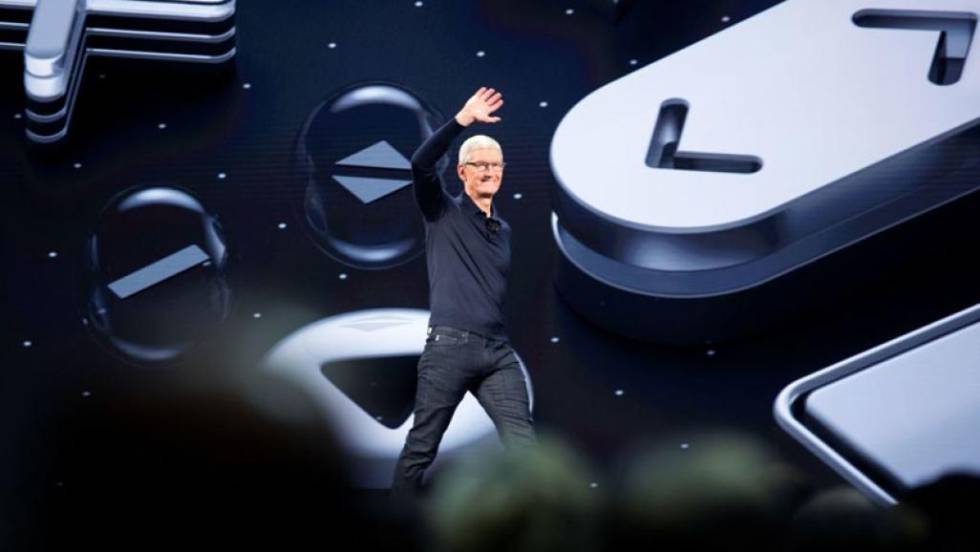Tim Cook, CEO de Apple en la WWDC 2019.