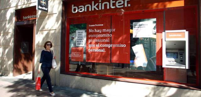 Una sucursal de Bankinter, en Madrid.
