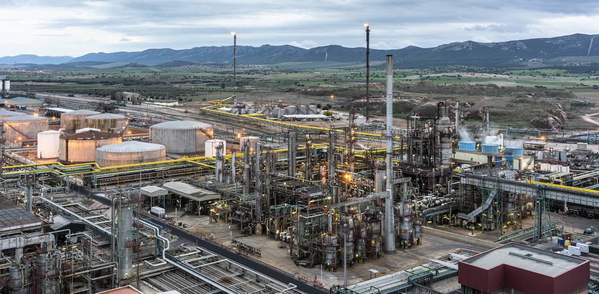 Complejo industrial de Repsol en Puerto Llano (Ciudad Real).