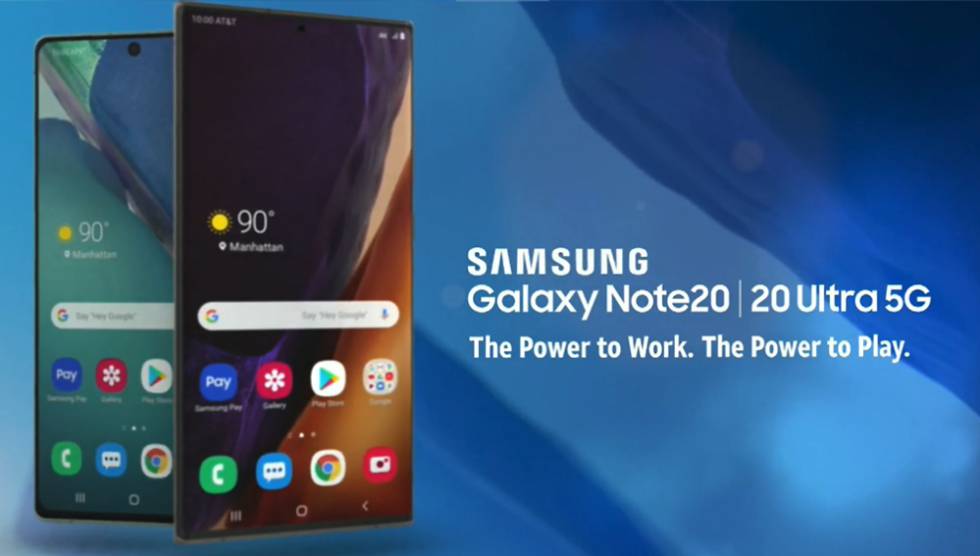 Material filtrado de los nuevos Samsung Galaxy Note20.