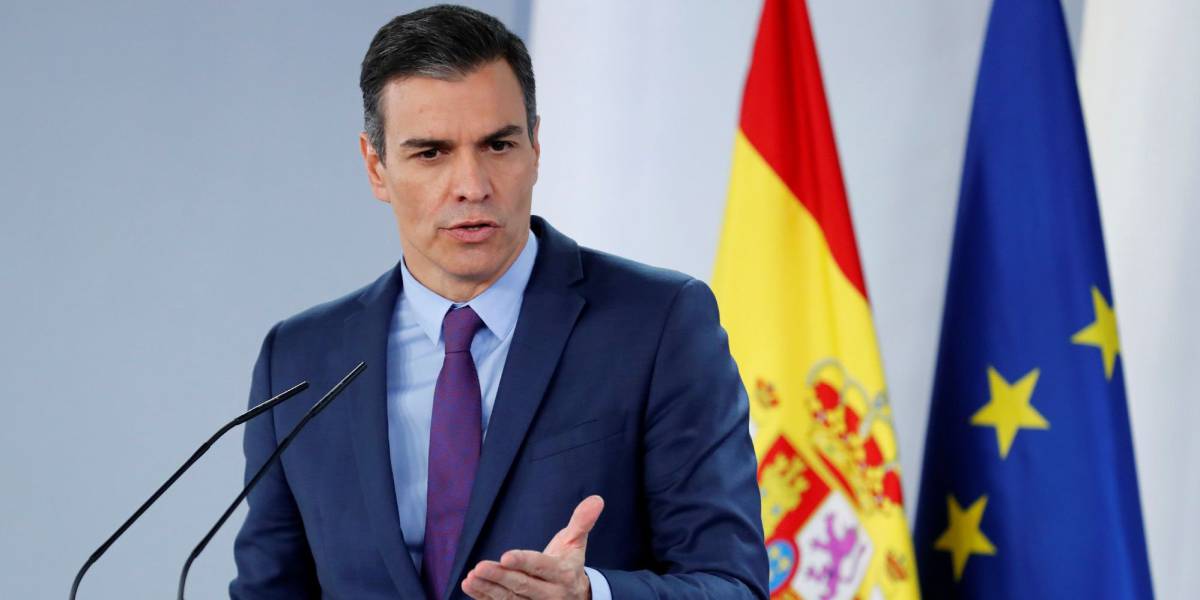 El presidente del Gobierno, Pedro Sanchez, en la rueda de prensa posterior al Consejo de Ministros.