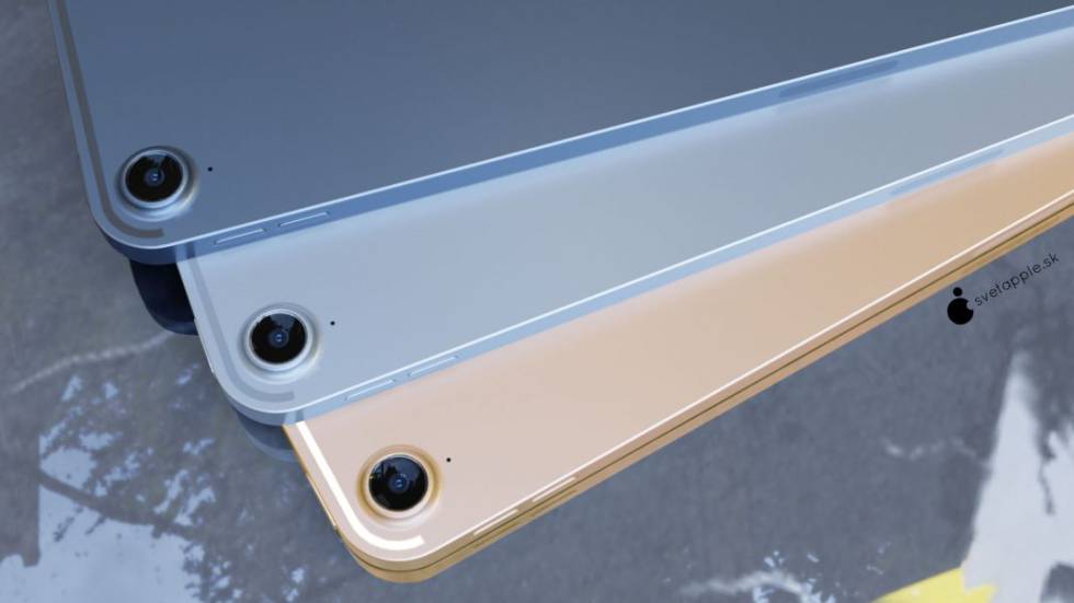 Diseño de concepto de los nuevos iPad Air.