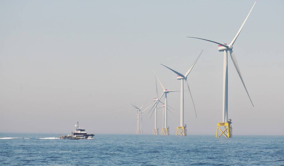 Parque eólico marino East Anglia One de Iberdrola en el mar del Norte, de 714 MW, puesto en marcha en plena pandemia.