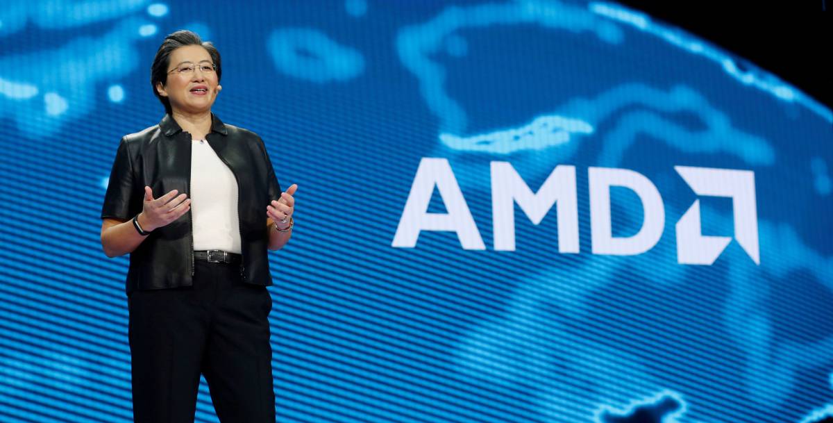 Lisa Su, CEO of AMD, durante una conferencia en el CES de Las Vegas en 2019.
