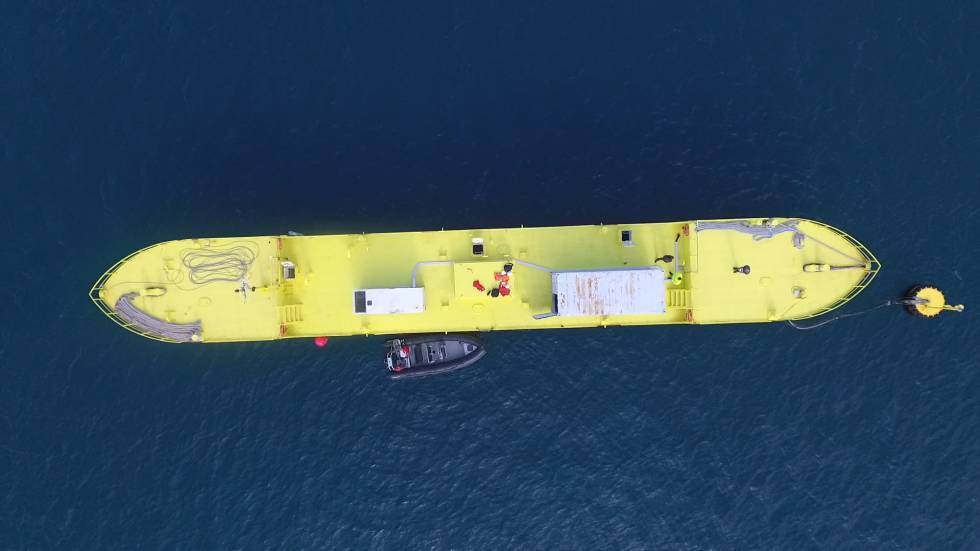 Equipo que genera energía en ríos y mares.
