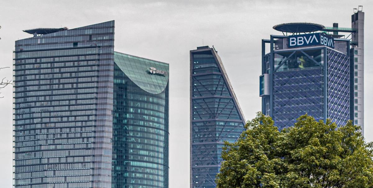 Distrito bancario en la Ciudad de México.