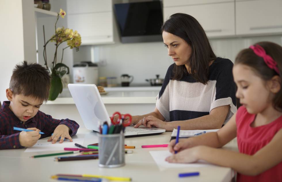 Teletrabajo con niños en casa