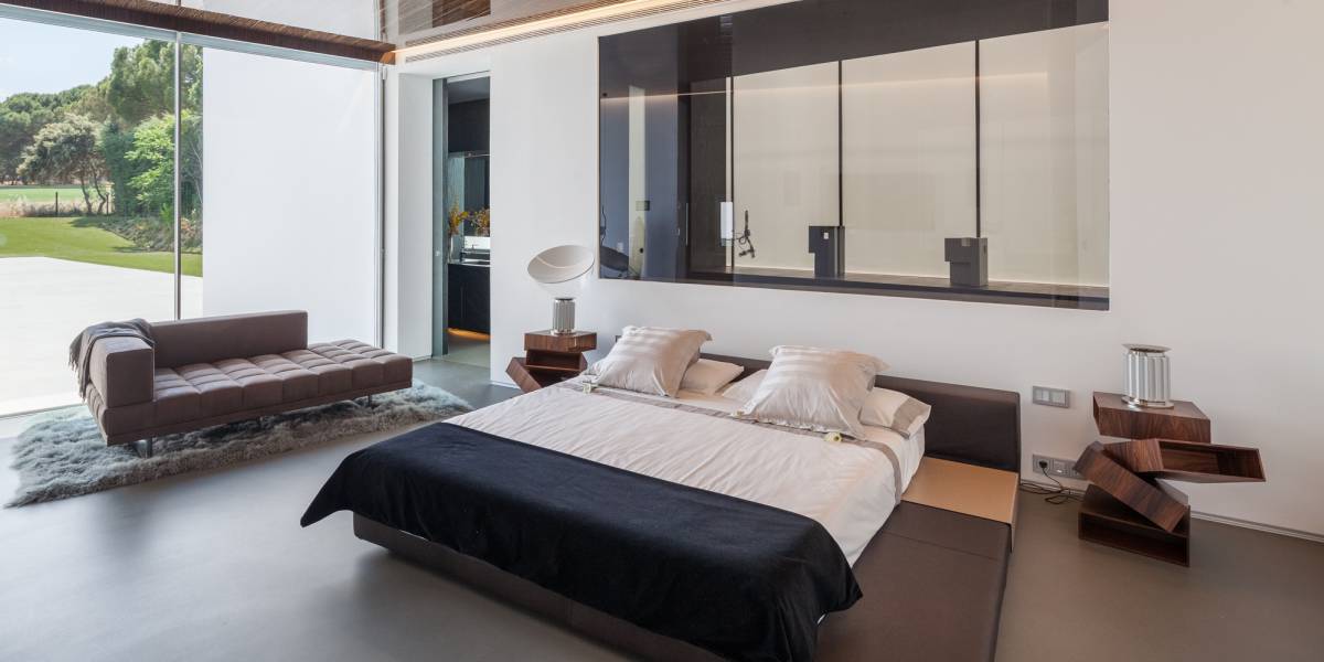 Habitación en una casa de lujo en Madrid.