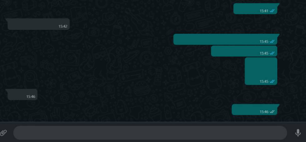 Nuevo diseño en los chats de WhatsApp.