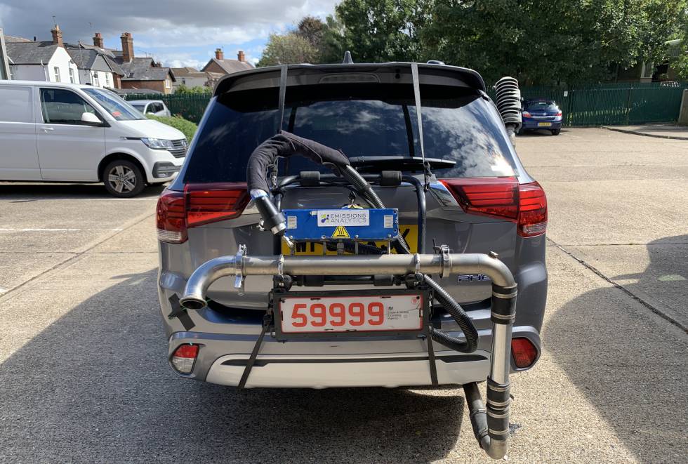 Mitsubishi Outlander test emisiones PHEV