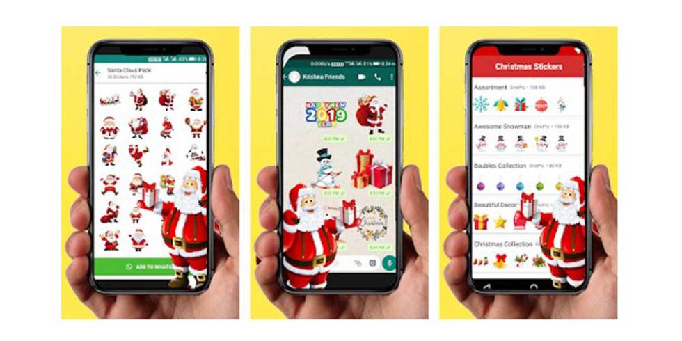Haz WhatsApp más navideño: stickers que no te deben faltar