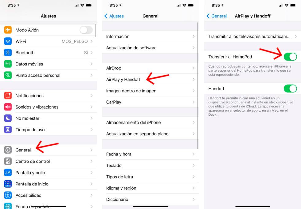 Cómo enviar contenido automáticamente a un HomePod.