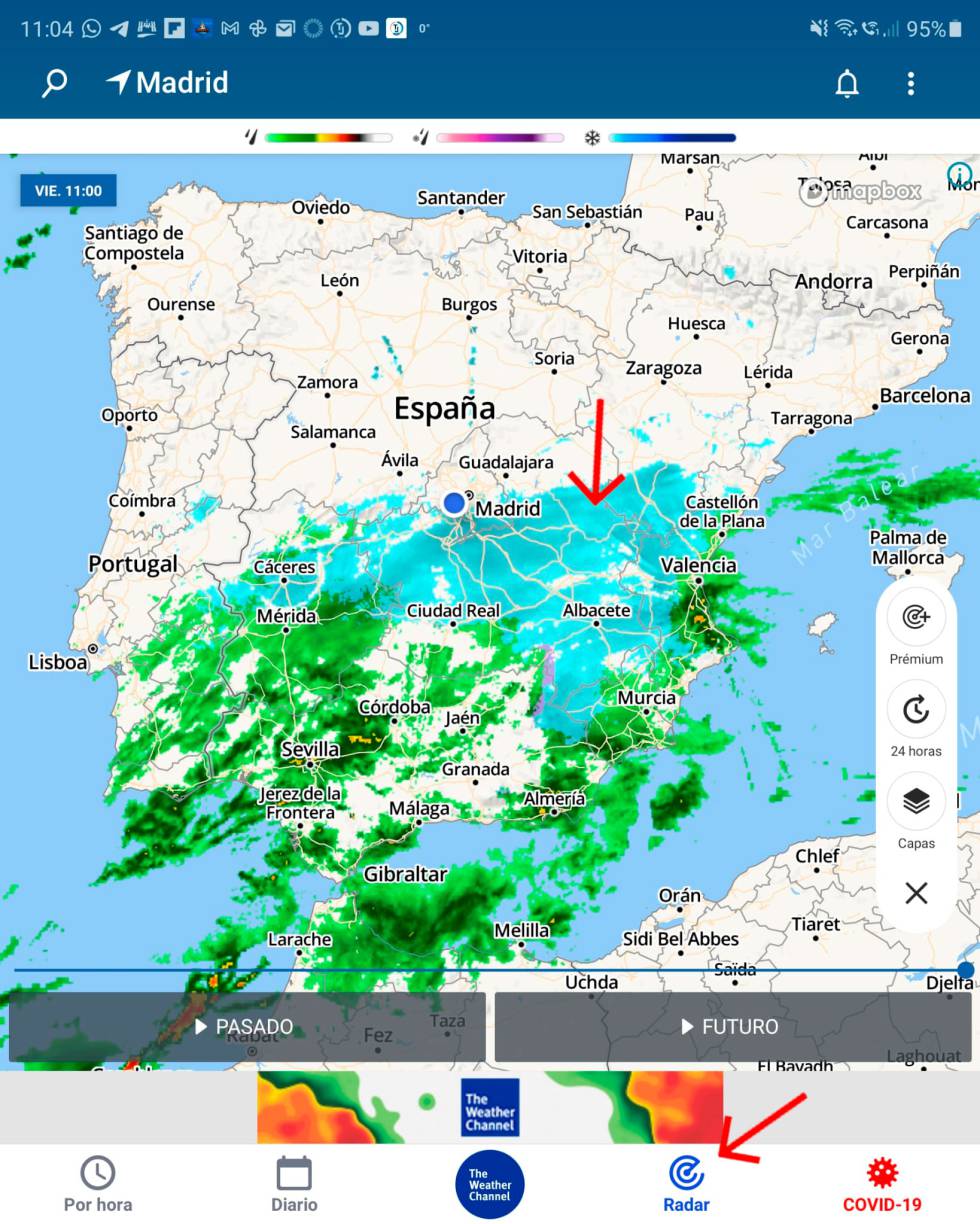 Controla el tiempo que va a hacer.