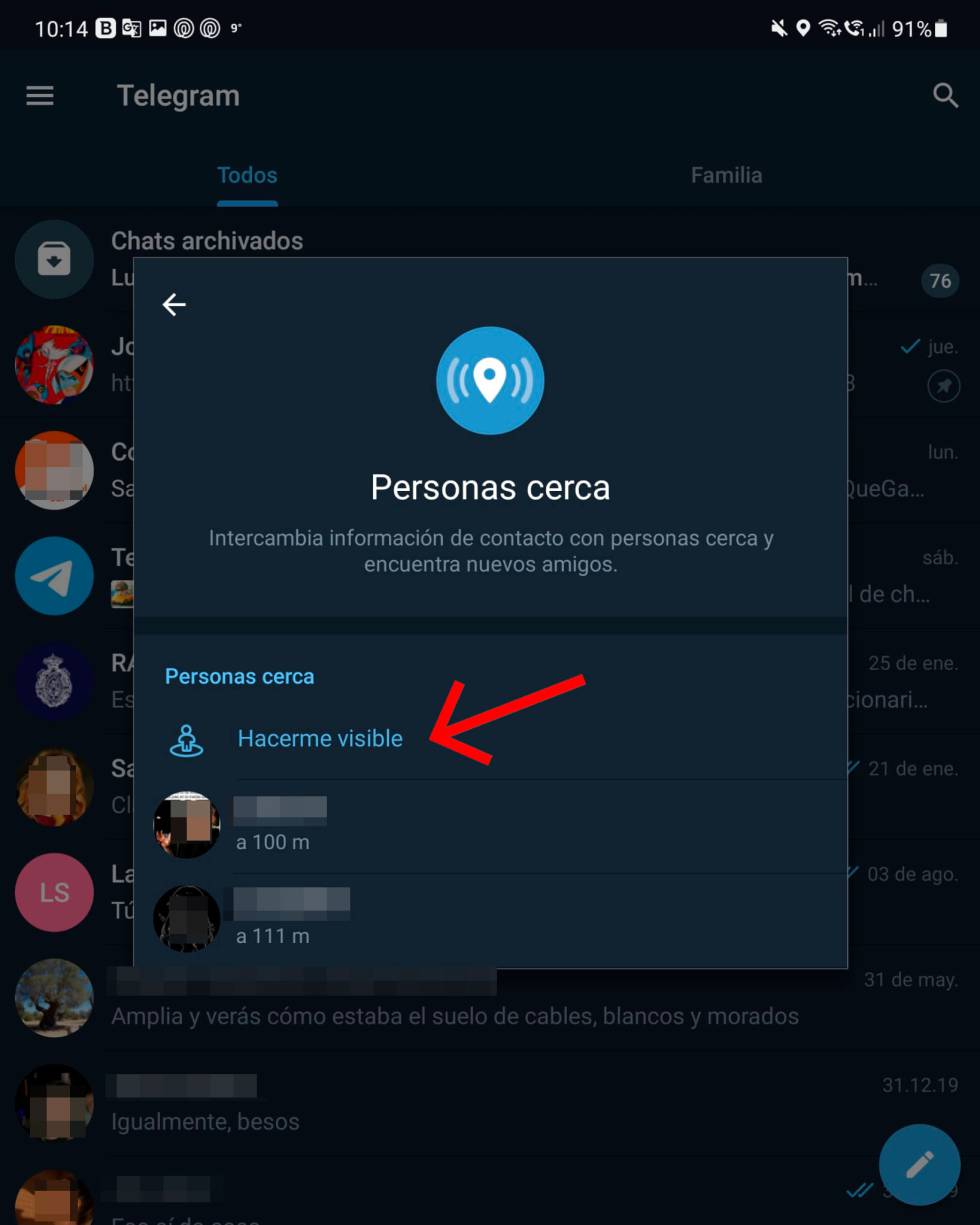 Activa tu visibilidad en la función.