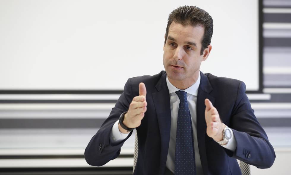Rocco De Bernardis, en un momento de la entrevista en la sede de la compañía en Madrid.