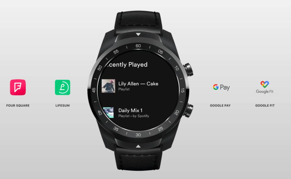 TicWatch Pro S con wearOS.