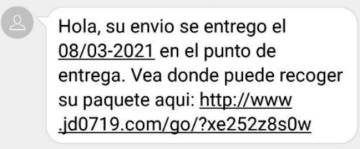 Aviso fraudulento