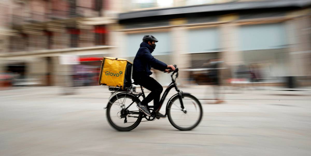 Repartidor de Glovo en Barcelona