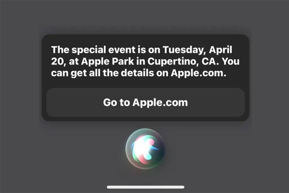 Siri ya conoce cuándo será el próximo evento de Apple.
