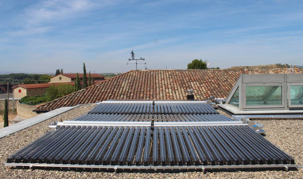 Techo solar térmico.