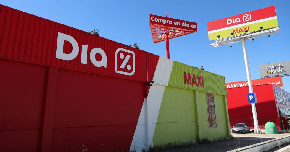 Vista de un supermercado de la cadena Día, en Madrid.