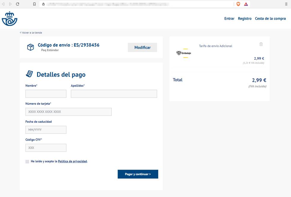 Phishing: otra nueva campaña suplantando a Correos para robar información financiera
