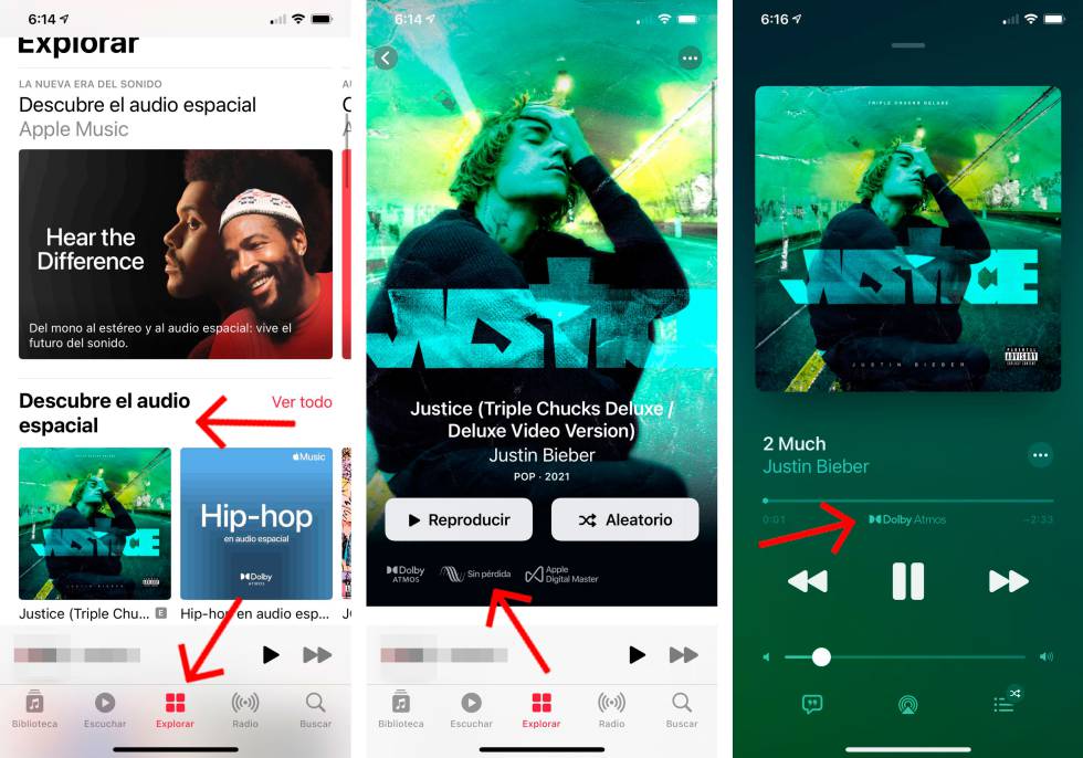 Encuentra música con calidad 'sin pérdidas' en Apple Music.