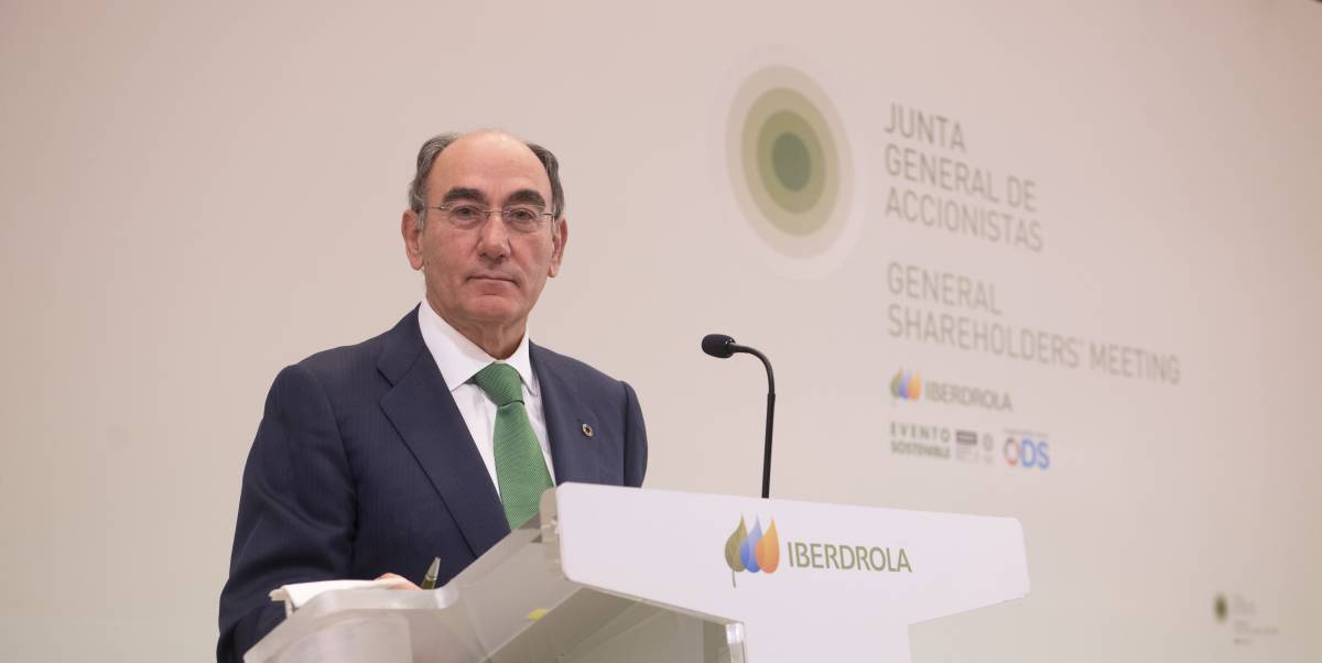 Ignacio Galán en su intervención en la junta.