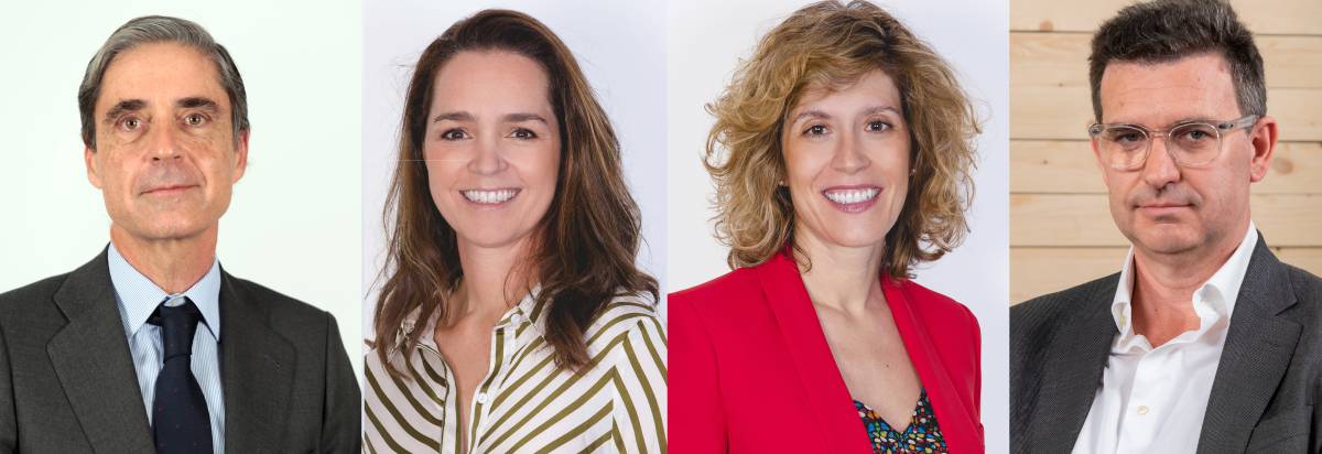 Los directivos de Sacyr Fernando Lozano, Patricia Martínez, Marta Gil y Eduardo Campos.