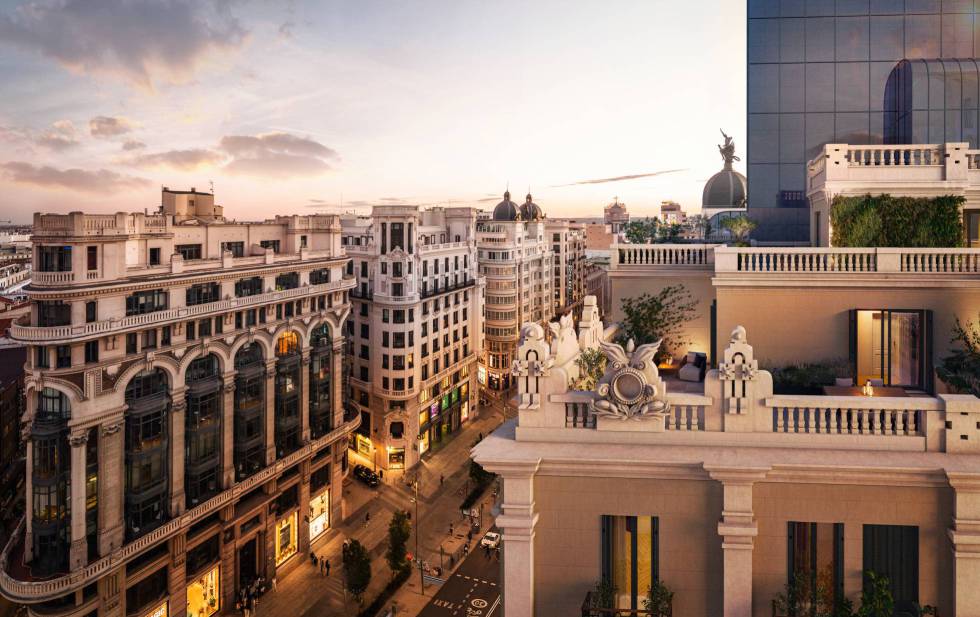 Vista de uno de los áticos.