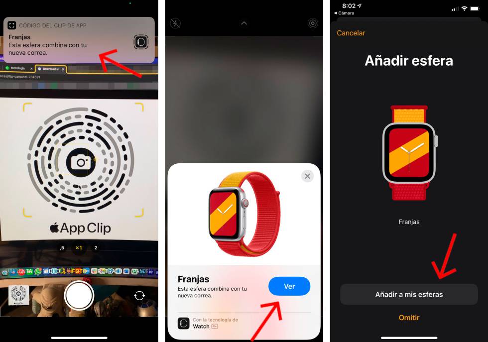 Cómo instalar las esferas oficiales de Apple.