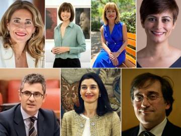 Raquel Sanchez, Diana Morant, Pilar Alegria, Isabel Rodriguez, Felix Bolanos, Pilar Llop y Jose Manuel Albares